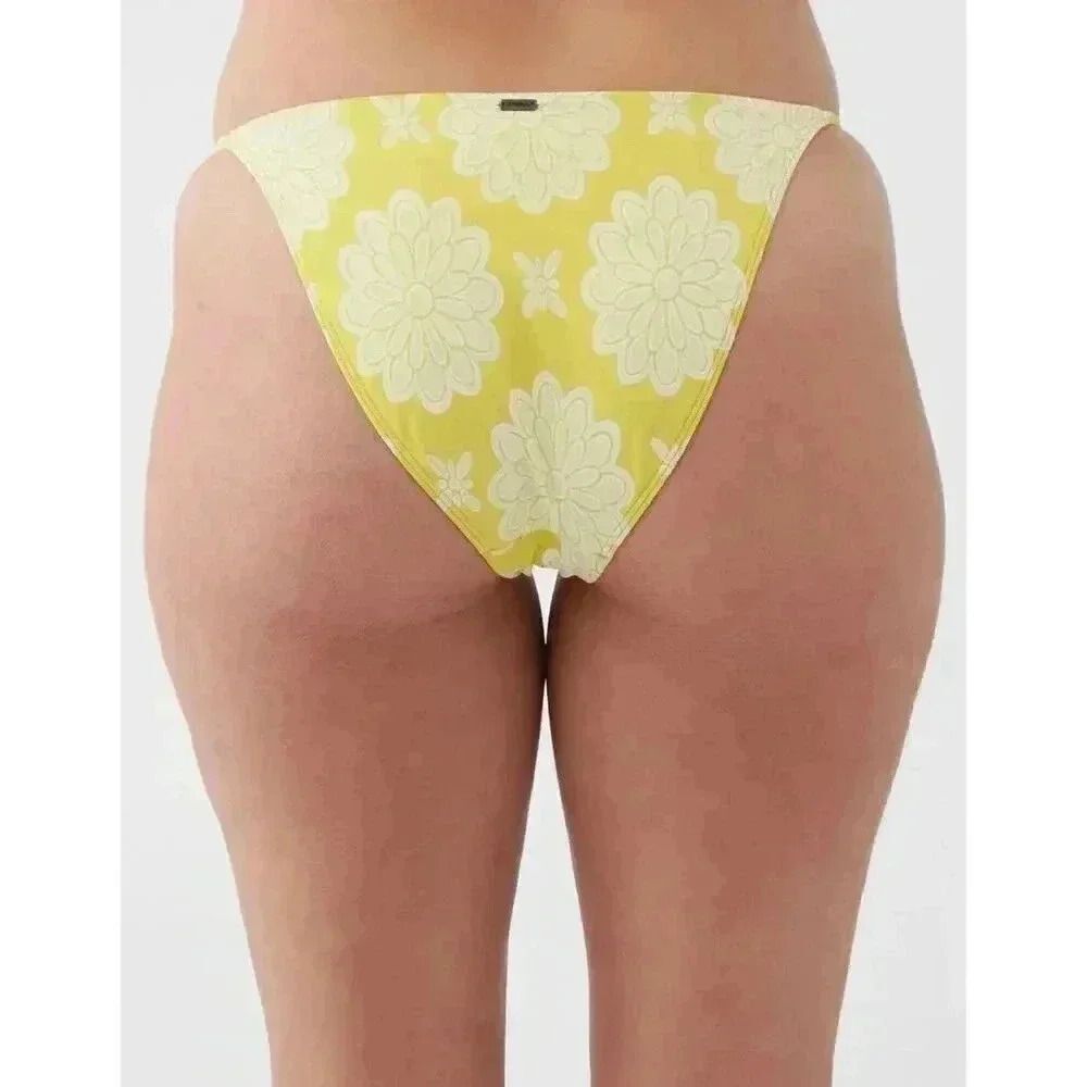 O'Neill Mystical Horizon Redondo Bikini Bottoms Size XL Lime Green Floral - Picture 5 of 9